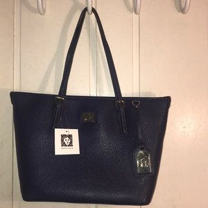 NWT Anne Klein Navy Shoulder Bag